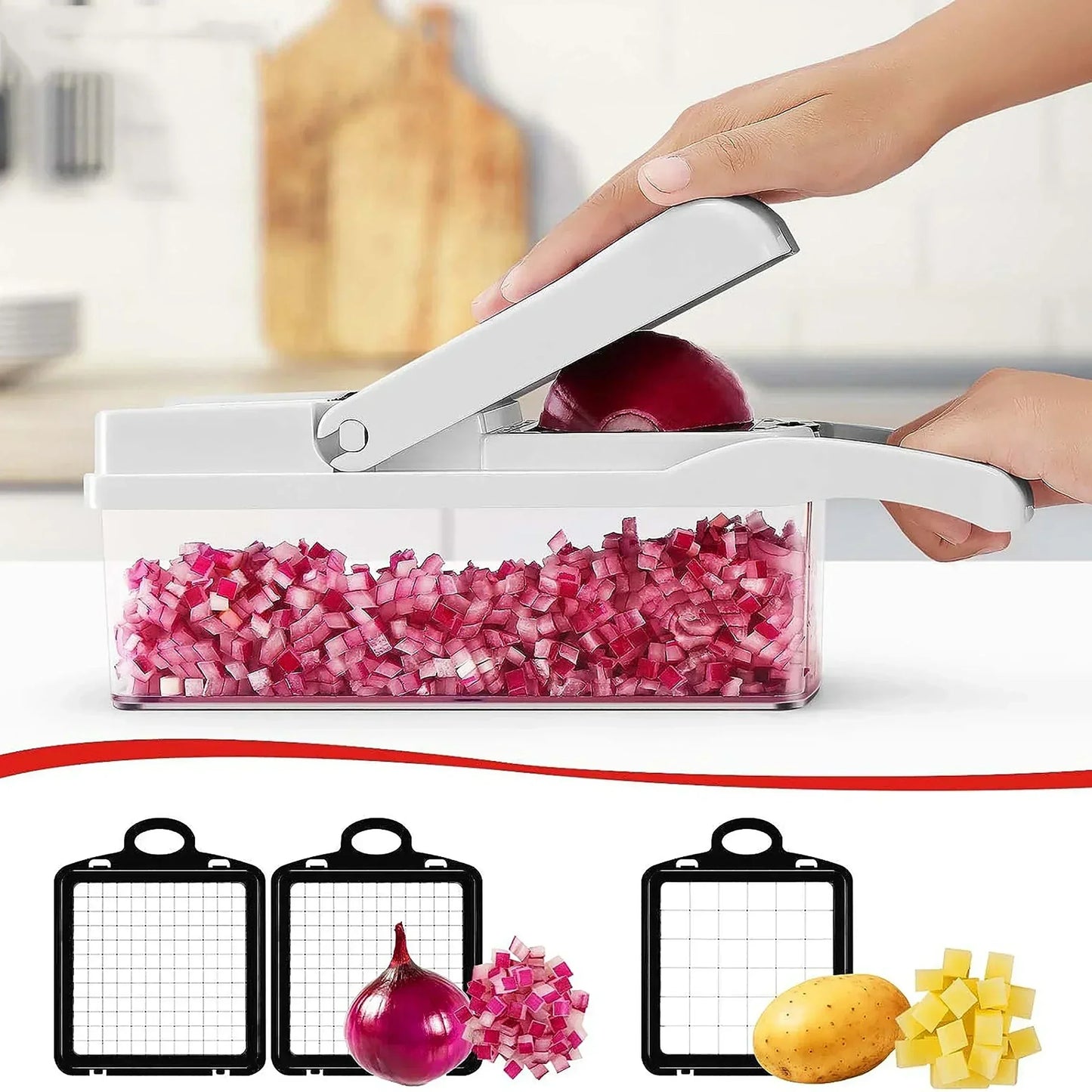 Cortador de Legumes e Frutas Multifuncional 12 em 1