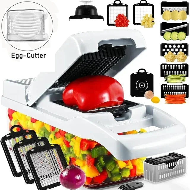 Cortador de Legumes e Frutas Multifuncional 12 em 1