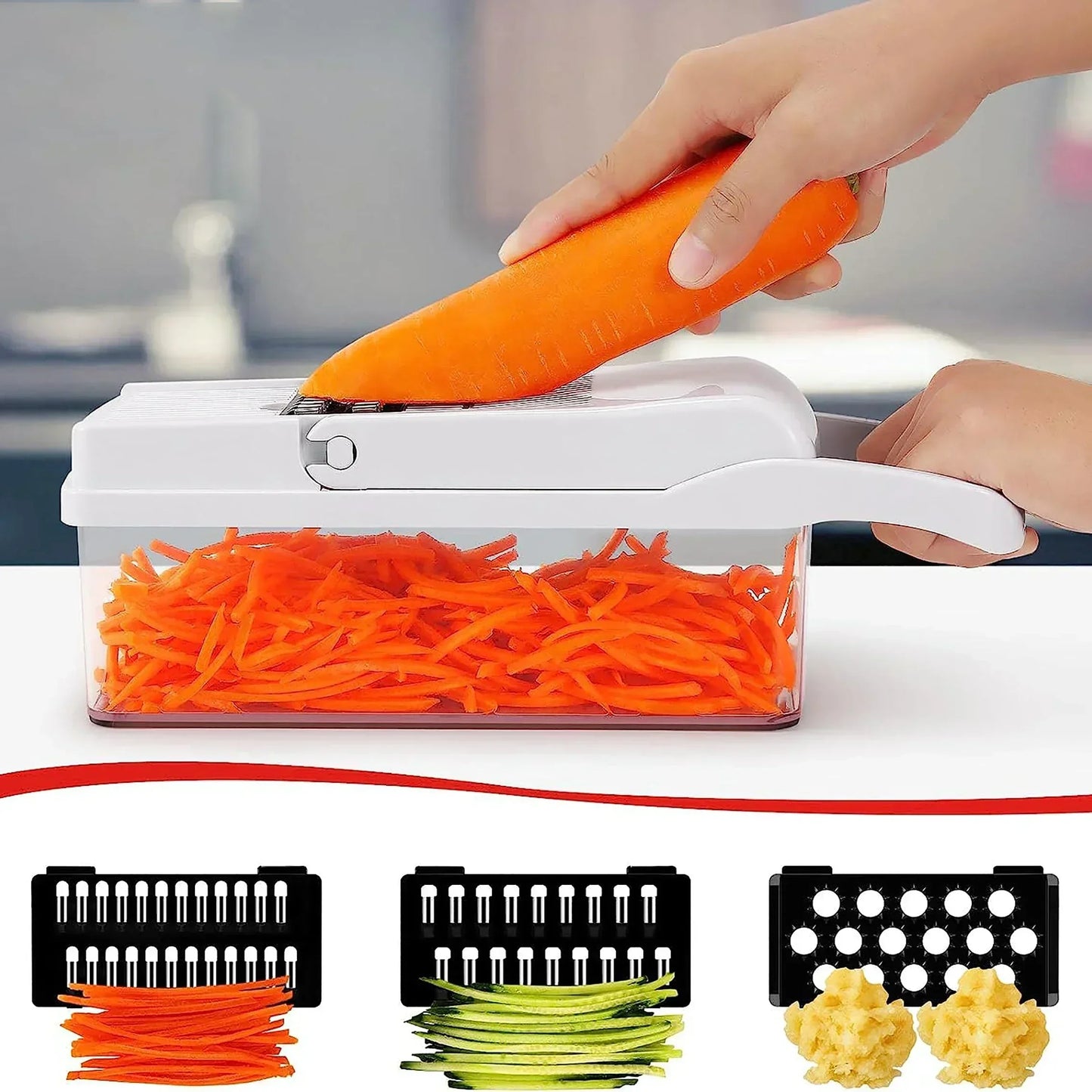 Cortador de Legumes e Frutas Multifuncional 12 em 1