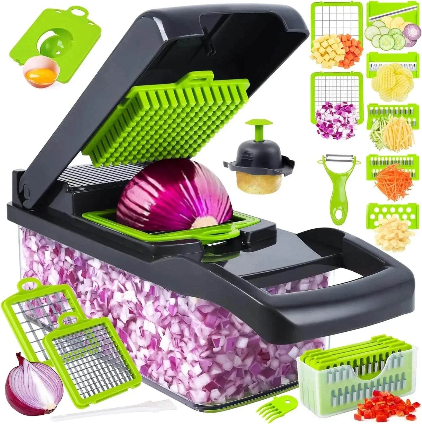 Cortador de Legumes e Frutas Multifuncional 12 em 1