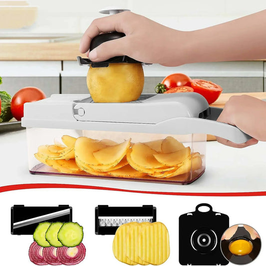 Cortador de Legumes e Frutas Multifuncional 12 em 1