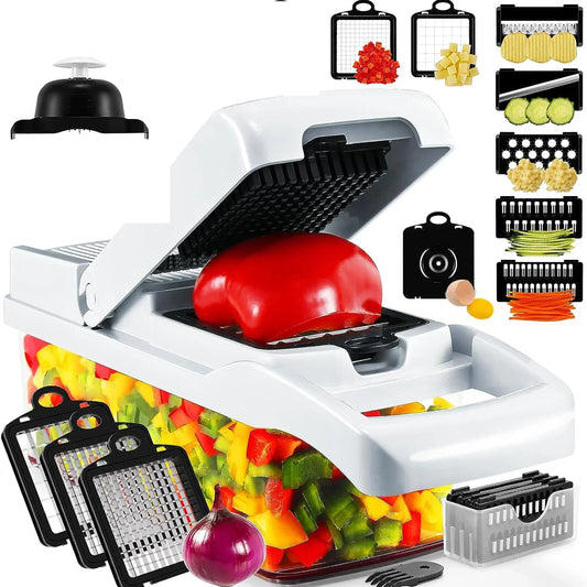 Cortador de Legumes e Frutas Multifuncional 12 em 1